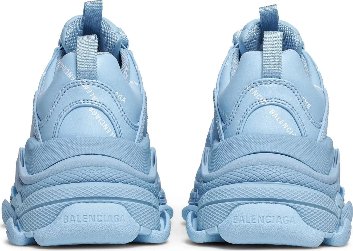 BA Triple S Sneaker 'Allover Logo - Light Blue'