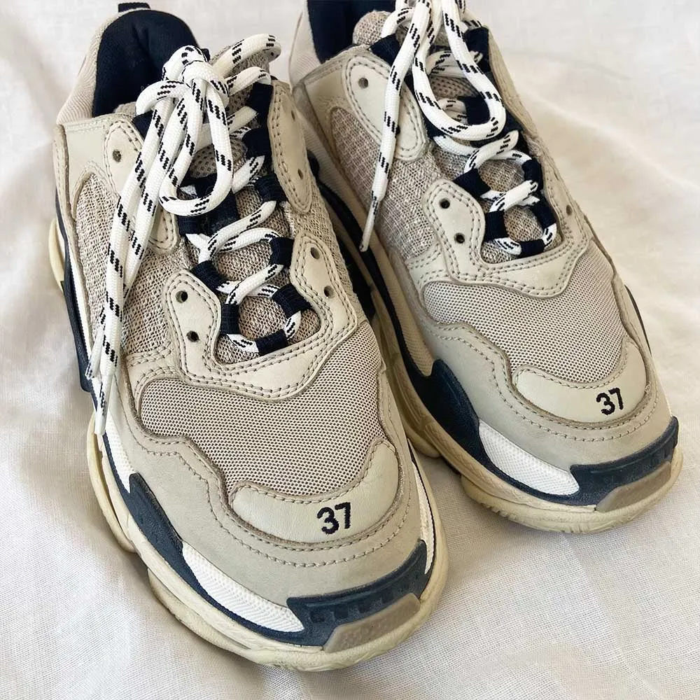 Balenciaga Triple S Beige Sneakers, 37