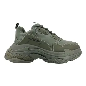 Balenciaga Triple S Sneaker All Vver Logo Olive Green
