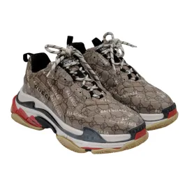 Beige Tan GG Monogram Gucci Triple S
