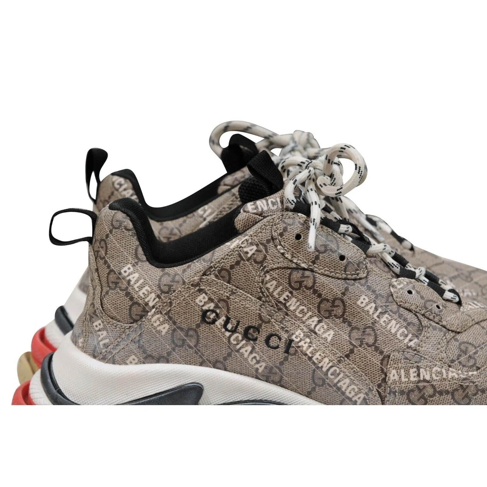 Beige Tan GG Monogram Gucci Triple S