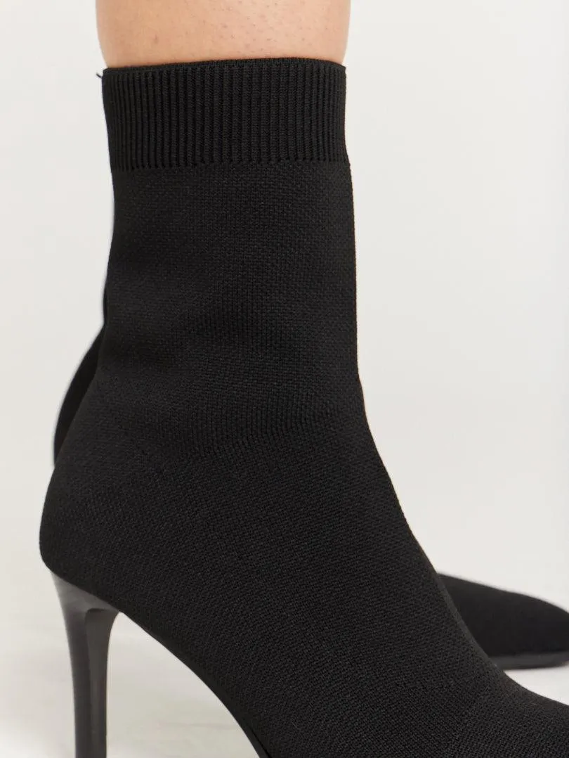 Bottines chaussettes stilettos