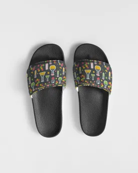 Chemistry Science Men Slides Sandals, Lab Research School Teacher Designer Shoe Boys Flat Wedge Slippers Vegan Flip Flops Slip On Gift