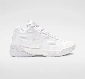 Converse Voltage Mid Ladies Triple White Leather High Top Sneakers 8.5