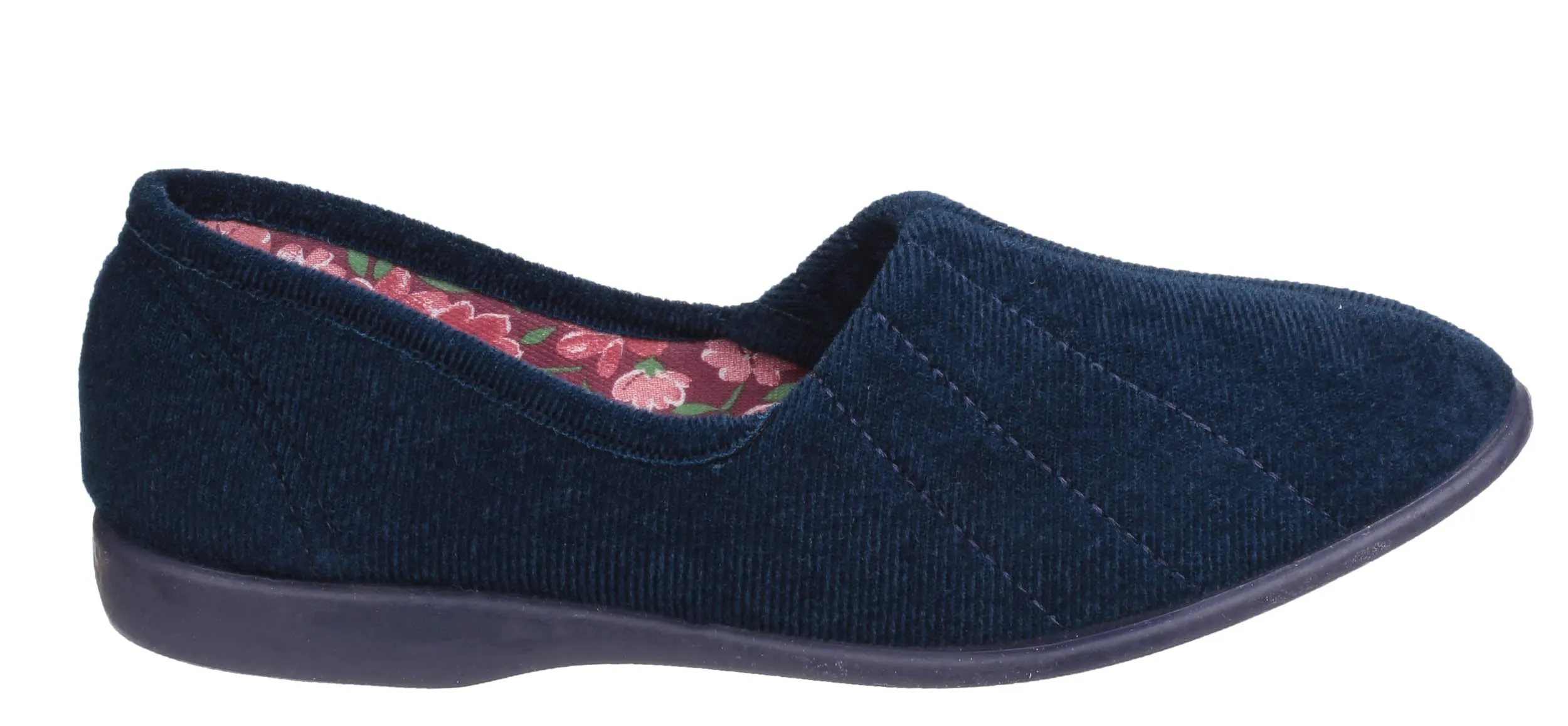 GBS Audrey Womens Velour Full Slipper