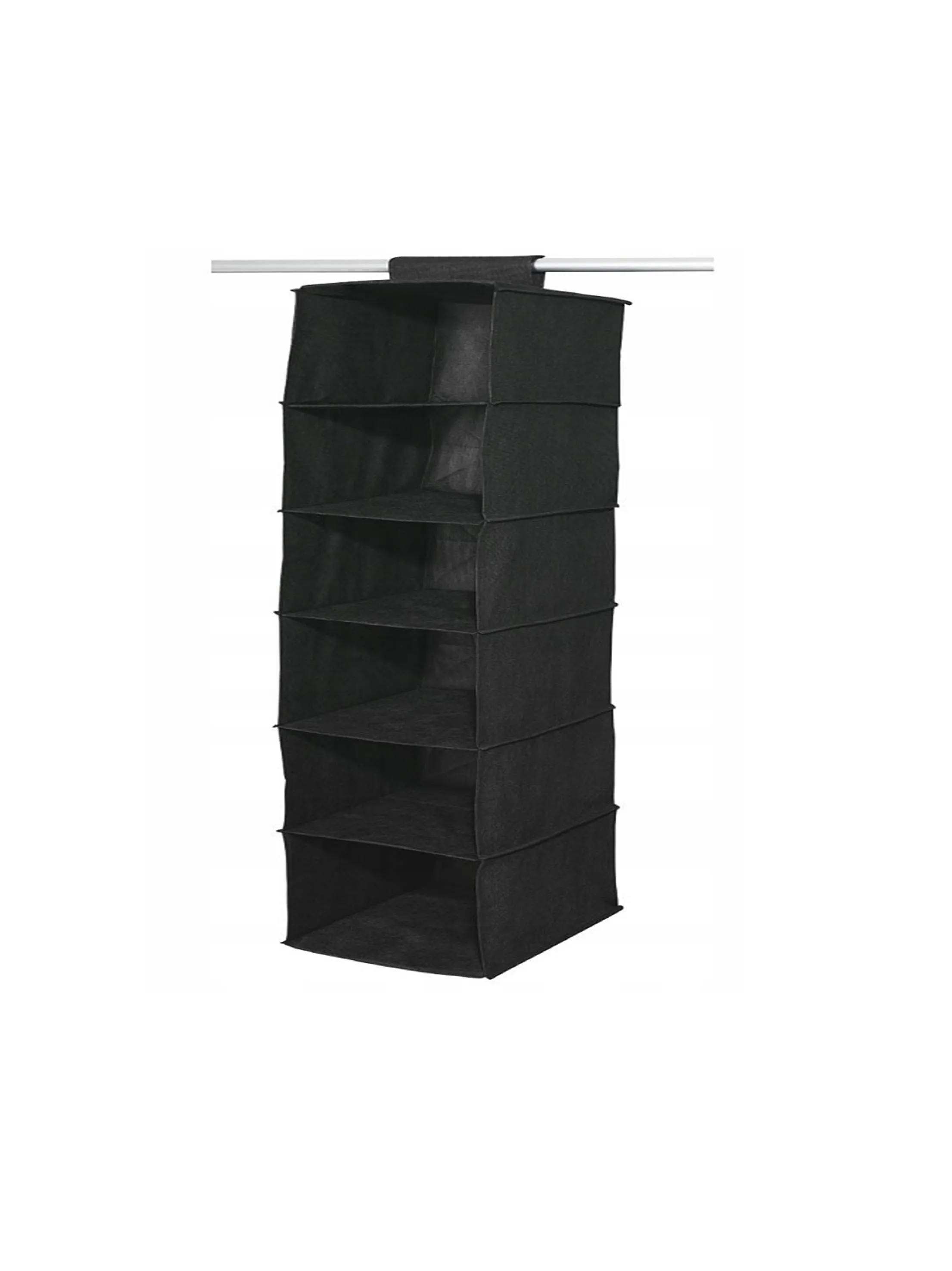 Hanging Organizer Black 6 Compartments