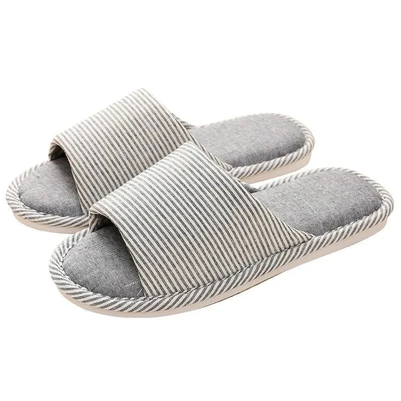Japanese Cotton & Linen Indoor Slippers for All Seasons