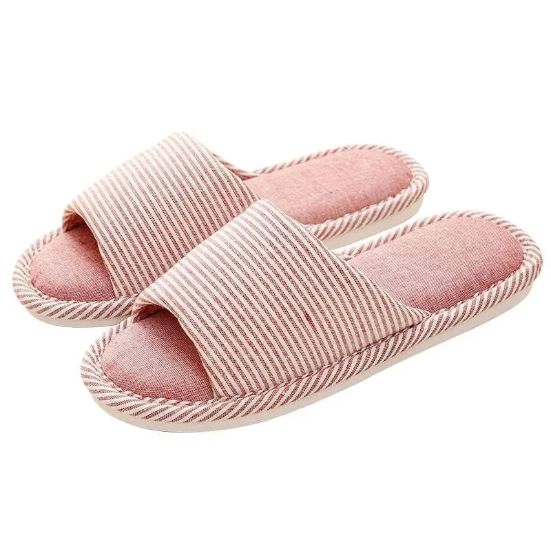 Japanese Cotton & Linen Indoor Slippers for All Seasons