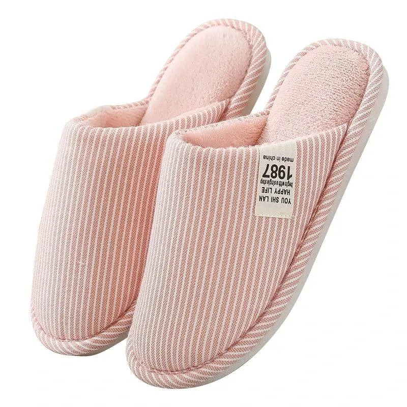 Japanese Cotton & Linen Indoor Slippers for All Seasons