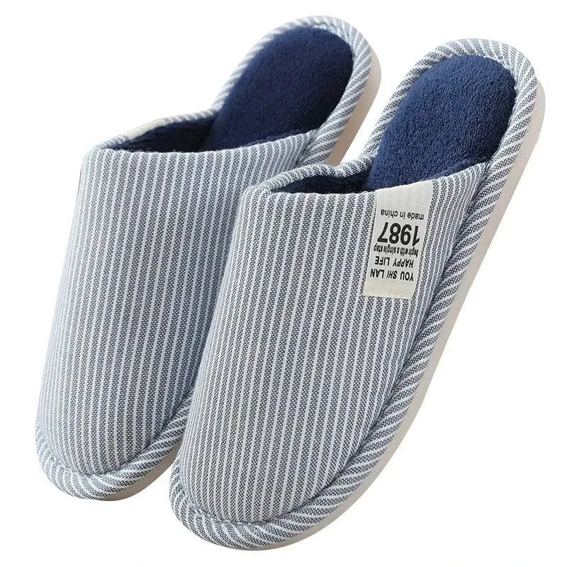 Japanese Cotton & Linen Indoor Slippers for All Seasons