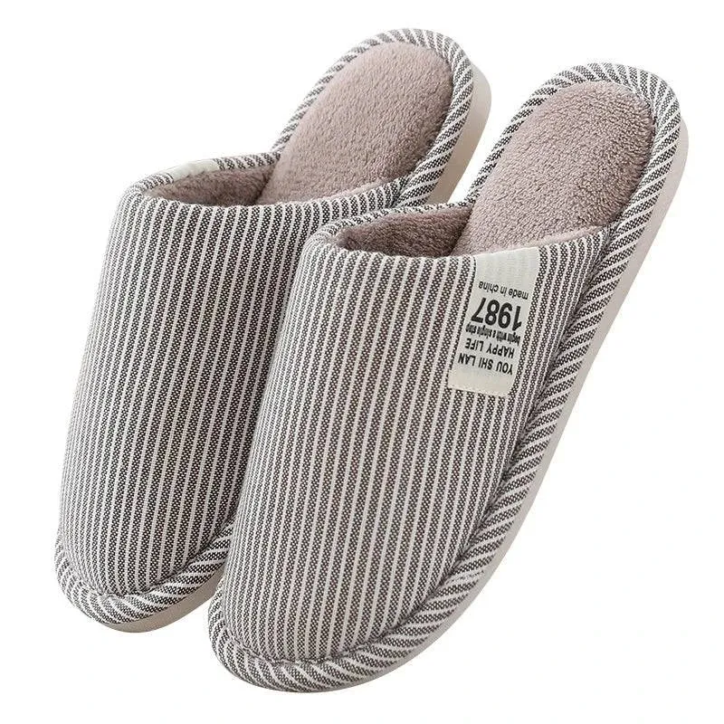 Japanese Cotton & Linen Indoor Slippers for All Seasons