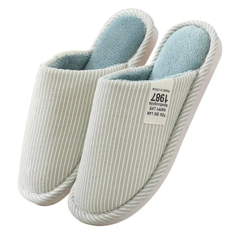 Japanese Cotton & Linen Indoor Slippers for All Seasons