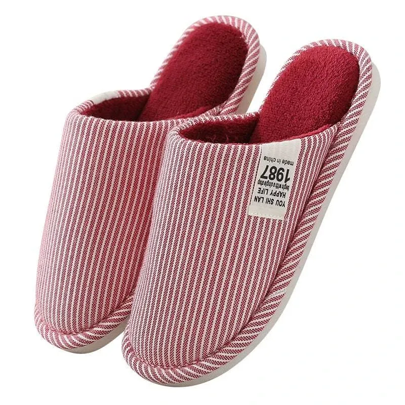 Japanese Cotton & Linen Indoor Slippers for All Seasons