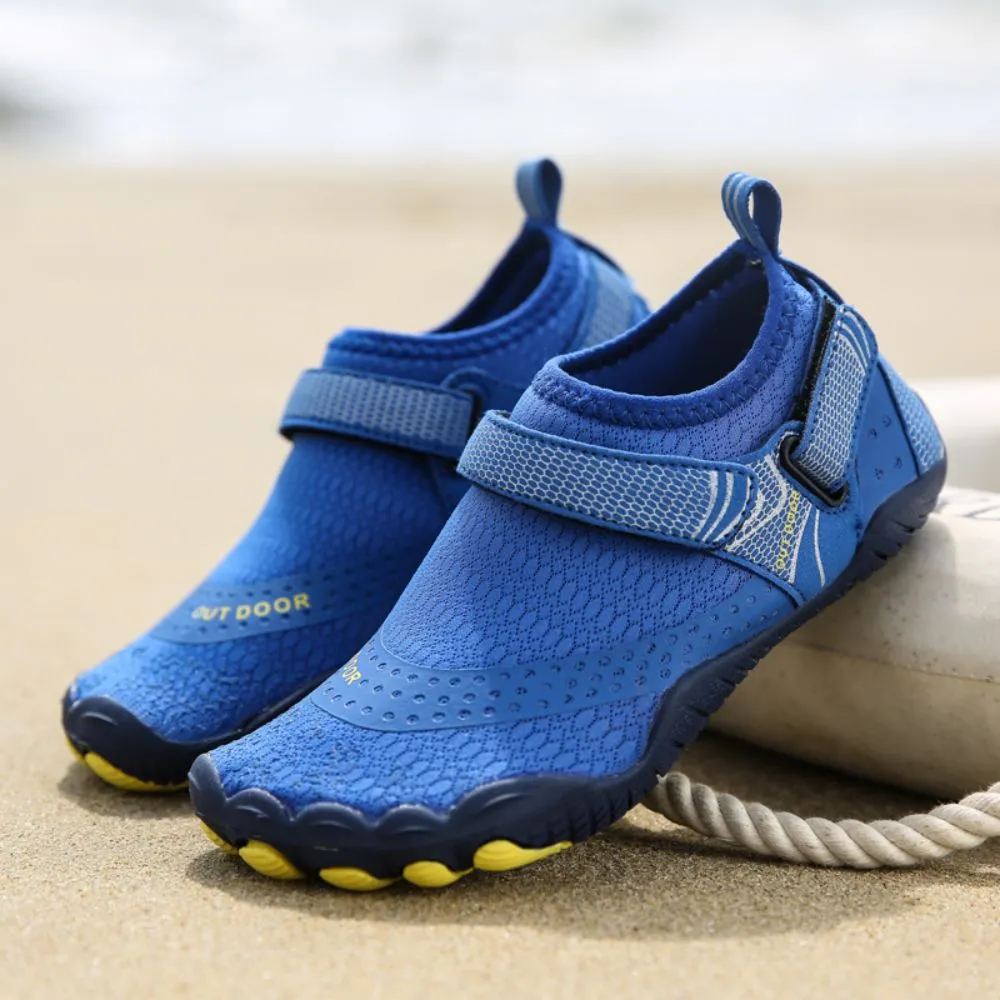 Kids' Water Shoes Barefoot Quick Dry Aqua Sports Boys Girls - Klein Blue Size BigKid US2 = EU32