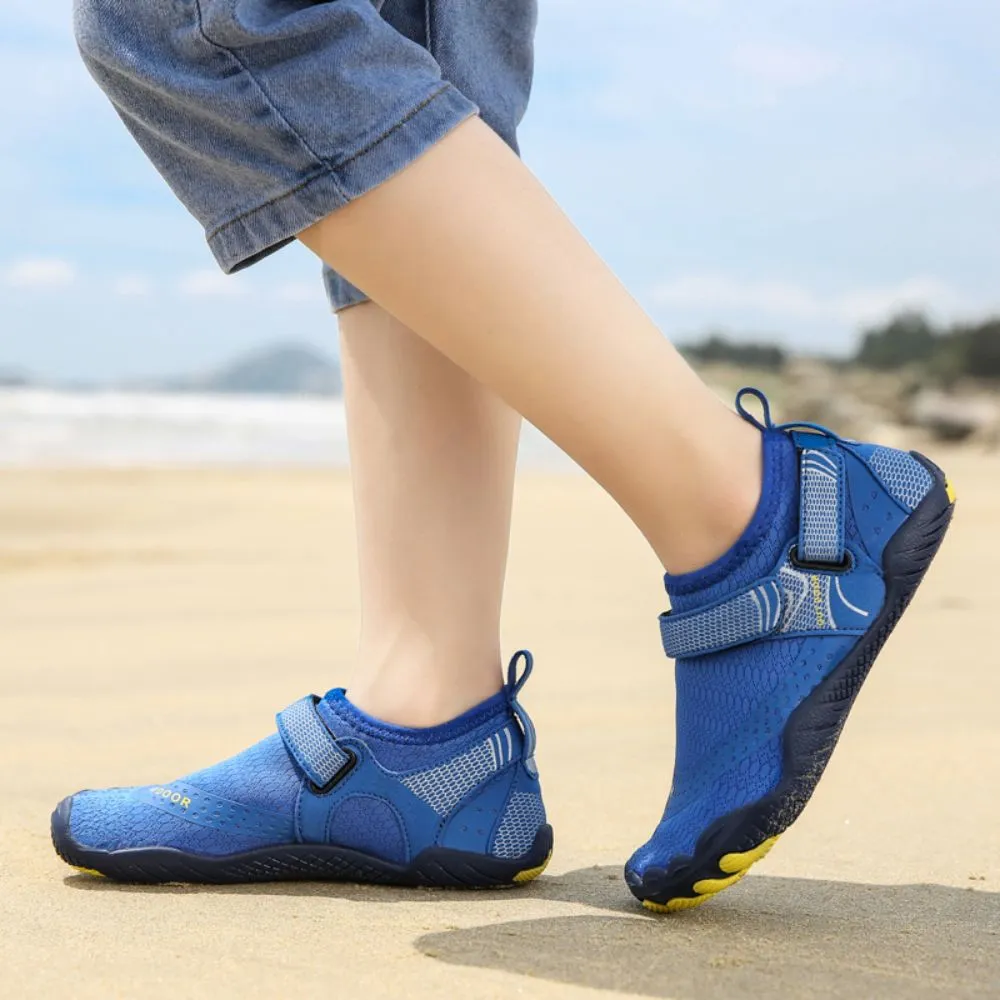 Kids' Water Shoes Barefoot Quick Dry Aqua Sports Boys Girls - Klein Blue Size BigKid US2 = EU32