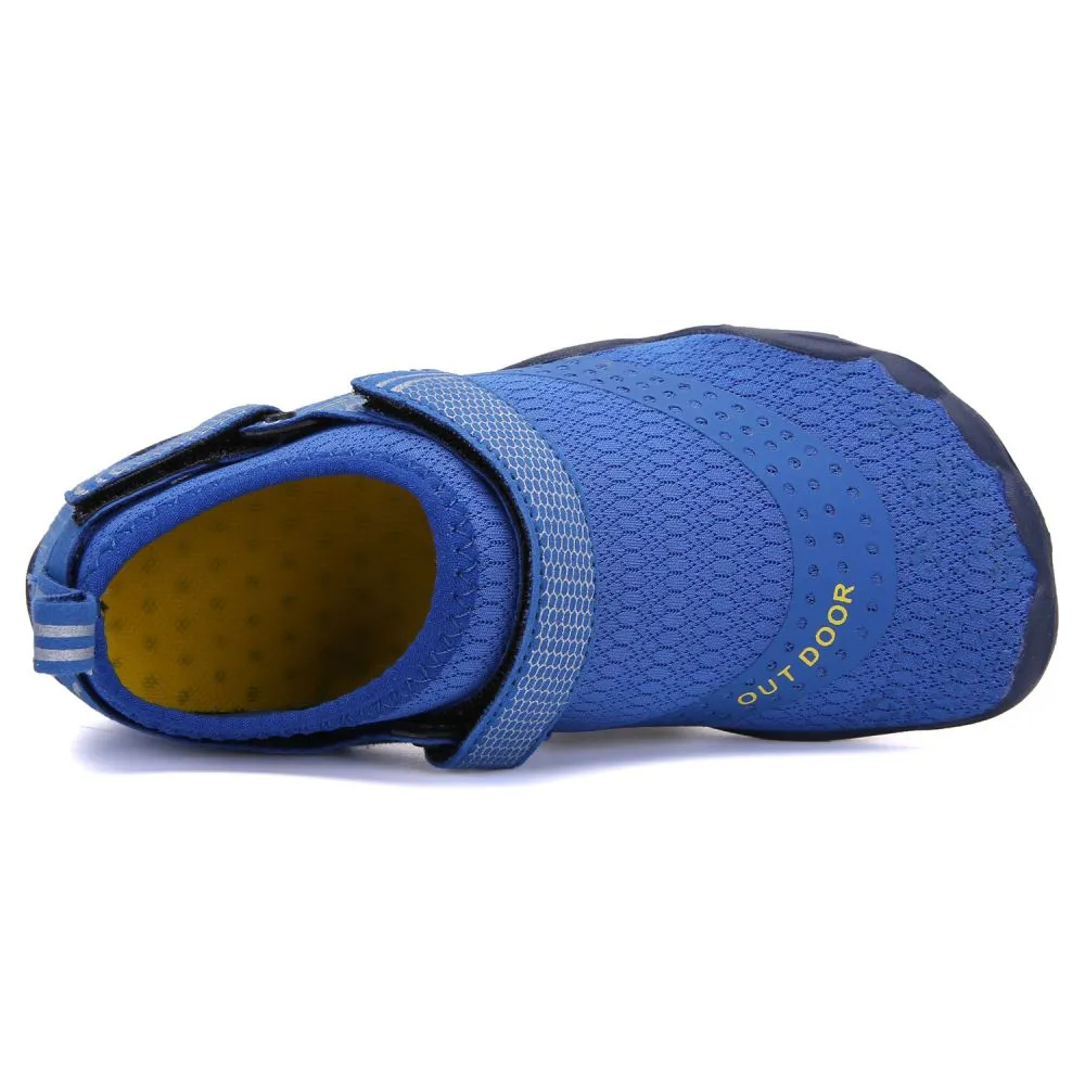 Kids' Water Shoes Barefoot Quick Dry Aqua Sports Boys Girls - Klein Blue Size BigKid US2 = EU32