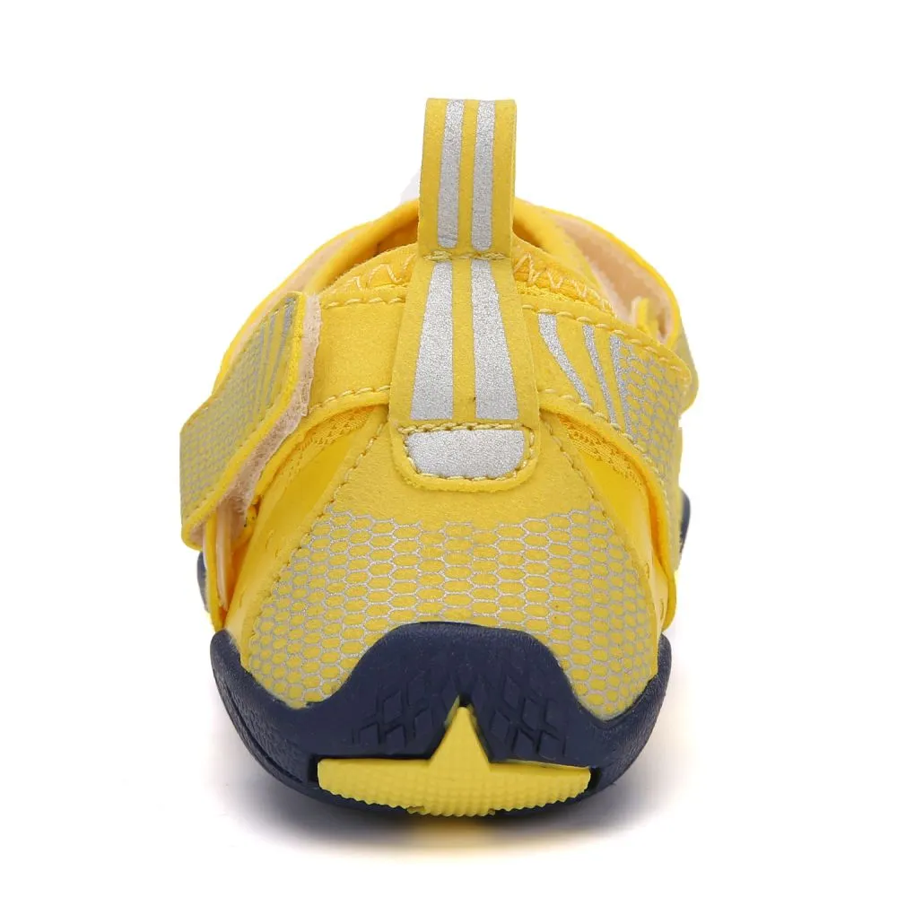 Kids' Water Shoes Barefoot Quick Dry Aqua Sports Boys Girls - Yellow Size BigKid US2 = EU32