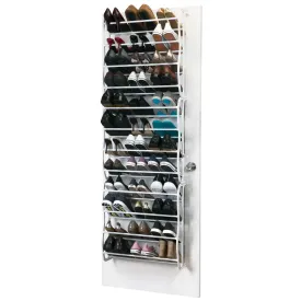 Mainstays MS89-565-009-05 Over The Door Shoe Rack, 36 Pair, White