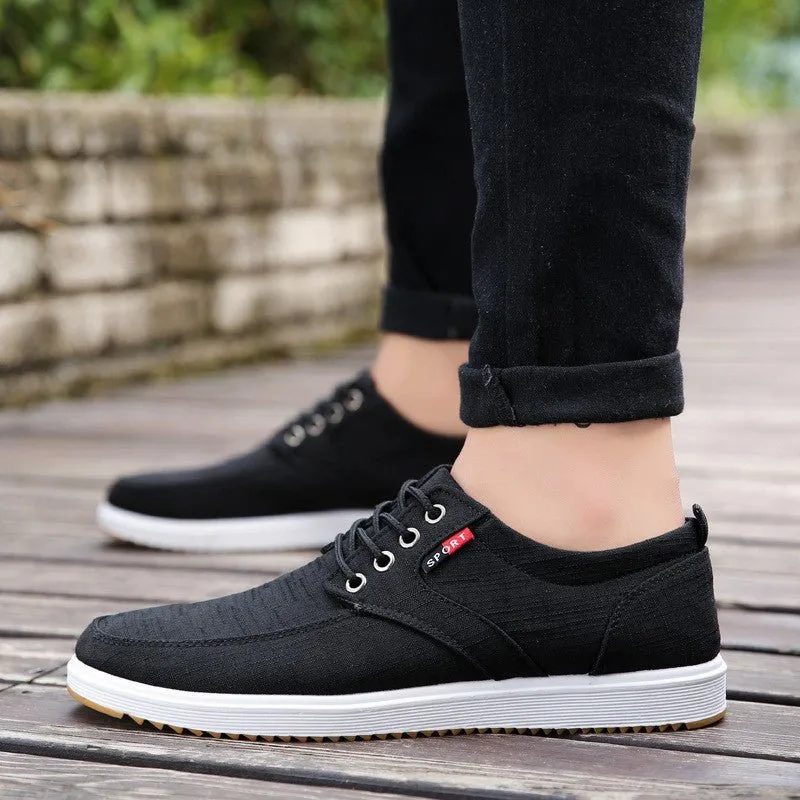 Men Casual Shoes Summer Canvas Shoes Men Breathable Casual Canvas Men Shoes Walking Men Shoes Home Factory sales