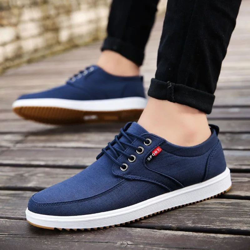 Men Casual Shoes Summer Canvas Shoes Men Breathable Casual Canvas Men Shoes Walking Men Shoes Home Factory sales