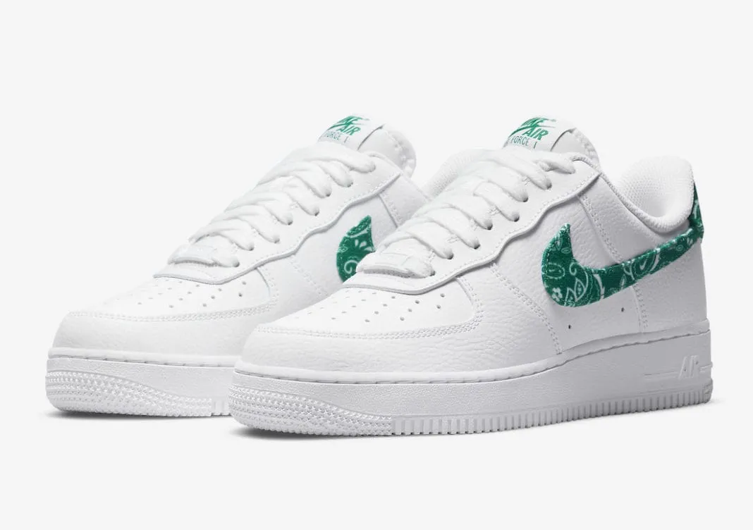 Nike Air Force 1 Low '07 Essential White Green Paisley (W)