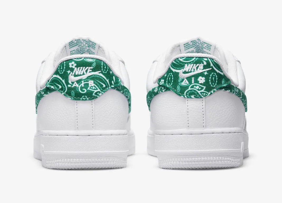 Nike Air Force 1 Low '07 Essential White Green Paisley (W)