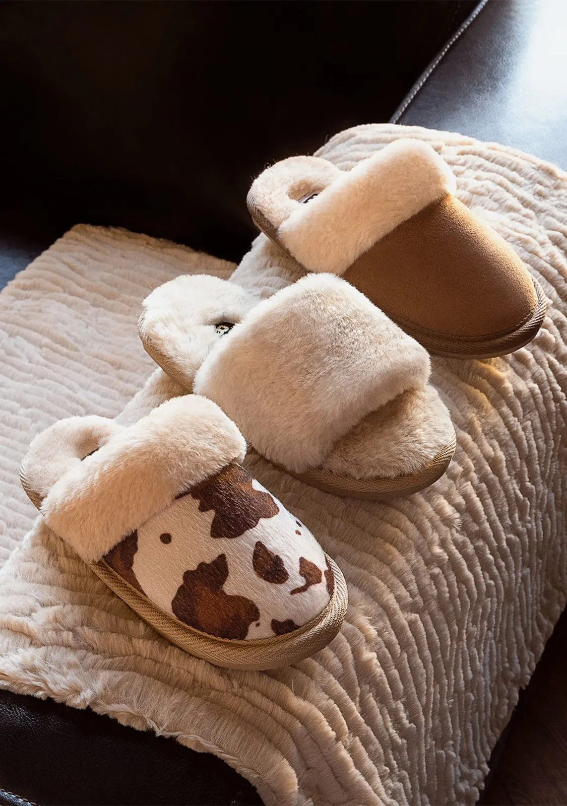 OPEN TOE HOME SLIPPER BEIGE