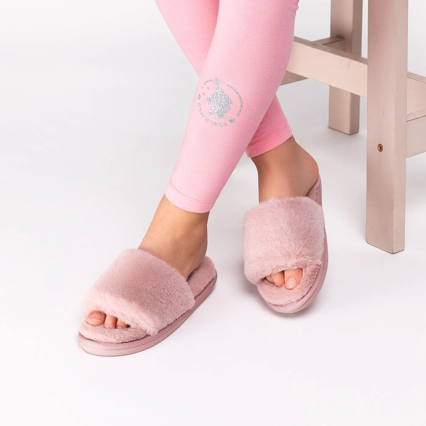 Open Toe Pink Home Slipper