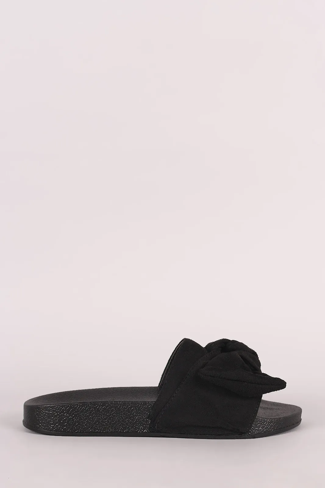 Oversized Bow Slide Sandal
