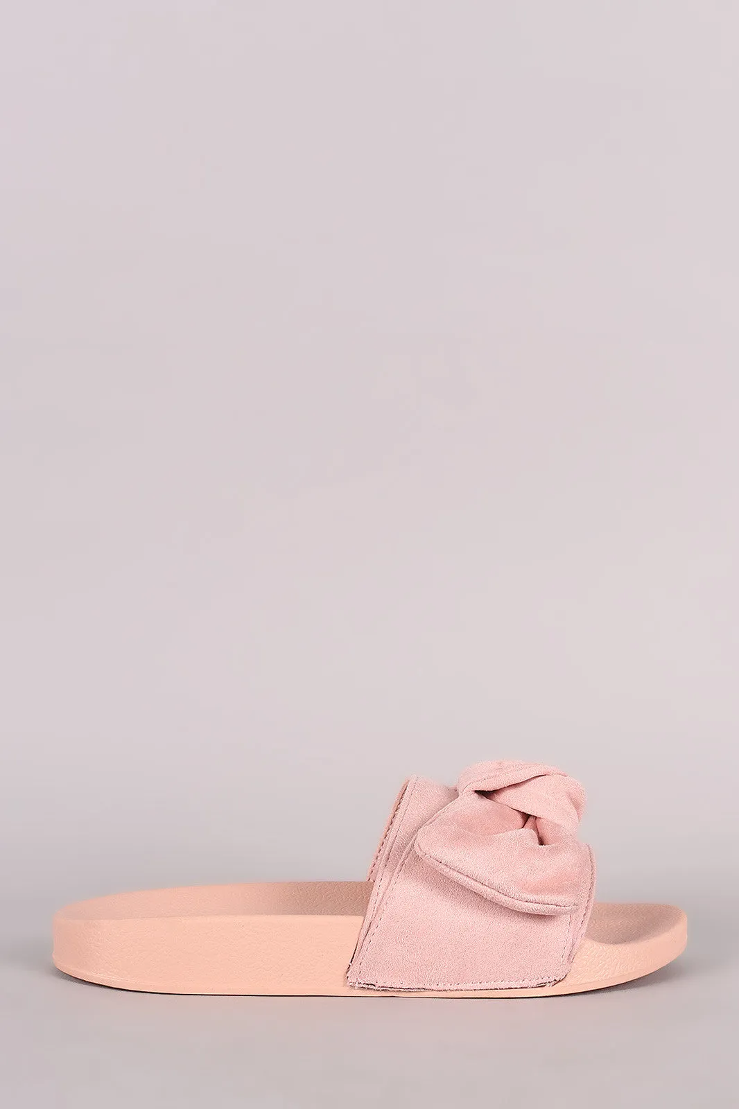 Oversized Bow Slide Sandal