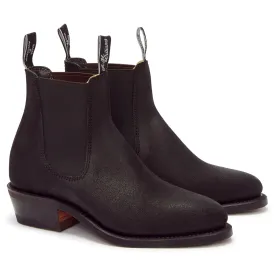 R.M. Williams Lady Yearling Suede Black