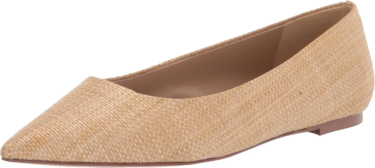 Sam Edelman Wanda Bleached Beechwood Pointed Toe Slip On Fashion Ballet Flats