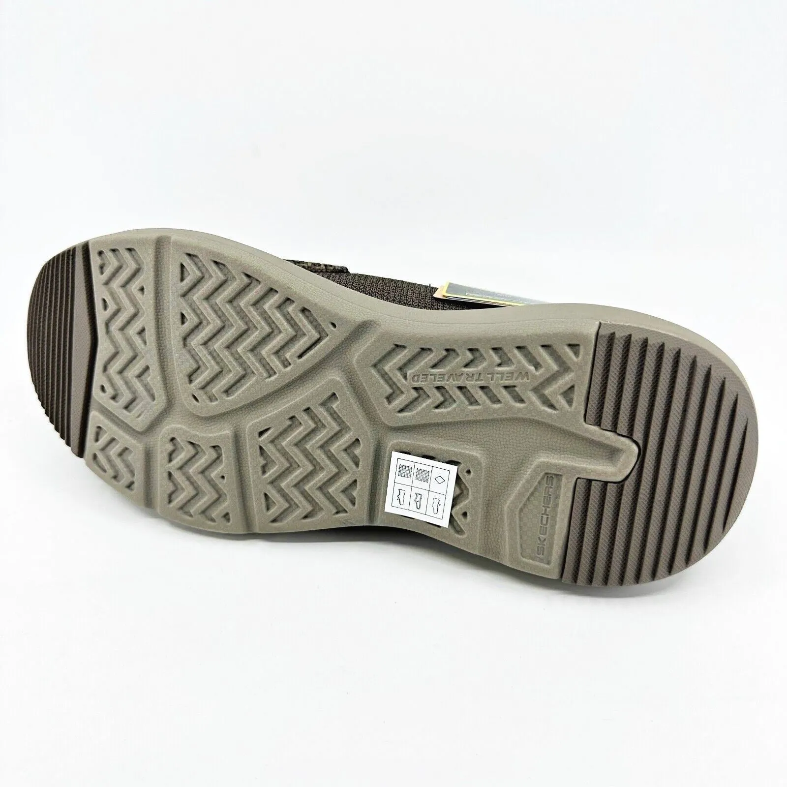 Skechers Parson Ralven Taupe Mens Size 9.5 Memory Foam Slip On Shoes