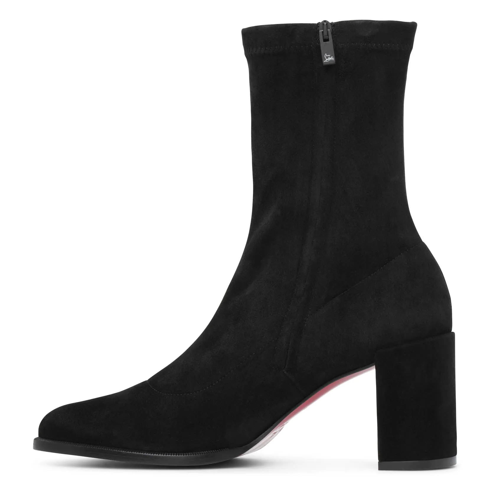 Stretchadoxa 70 black suede ankle boots